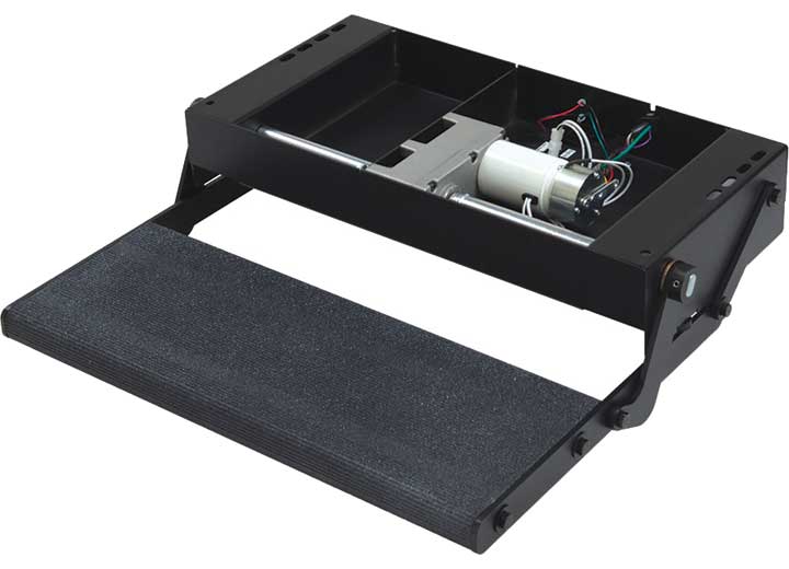 Lippert 24IN SINGLE TREAD-LITE ALUMINUM STEP - POWER