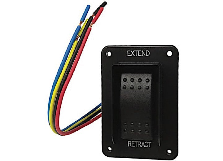 Lippert BLACK IP 66 ELECTRIC JACK SWITCH W/HARNESS