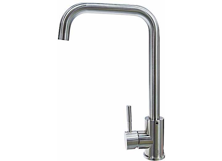 Lippert STAINLESS STEEL SQUARE GOOSENECK FAUCET; SINGLE HOLE