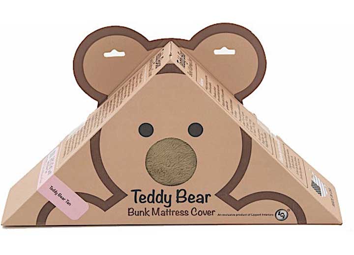 Lippert COVER ONLY; TEDDY BEAR BUNK MATT, TAN 3X50X74