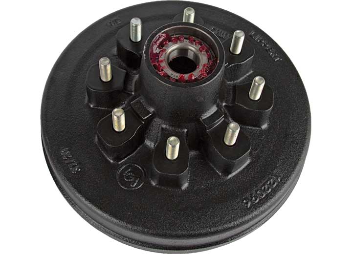 Lippert 12IN BRAKE HUB ASSEMBLY 8-6.5 BC; 1/2IN STUD; 7000LB (RETAIL BOX)