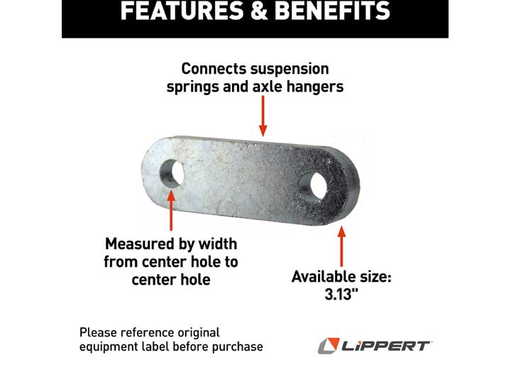 Lippert HEAVY DUTY 3.13IN SHACKLE LINK