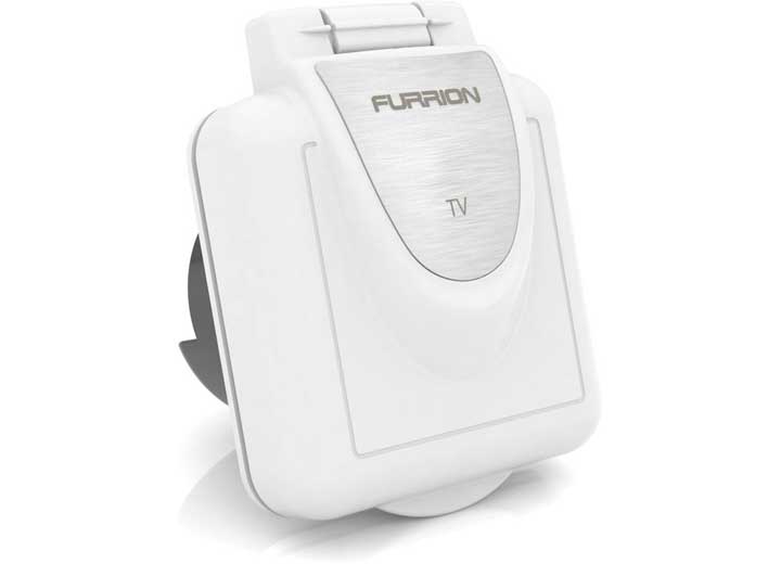 Lippert FURRION TV/SAT INLET SQUARE WHITE