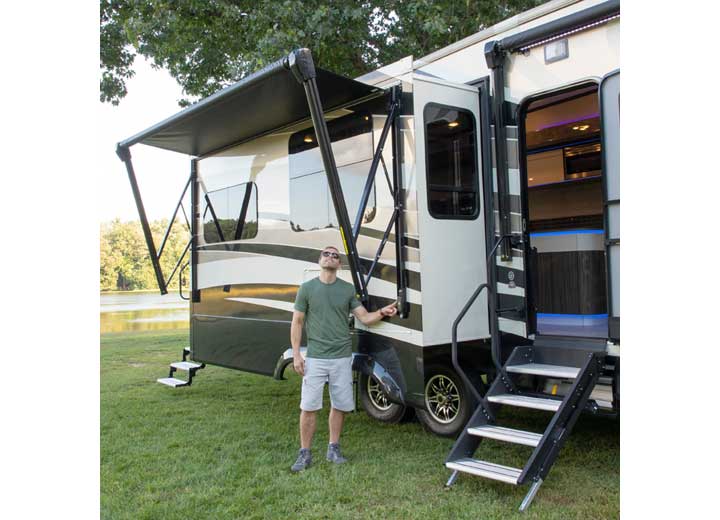 Lippert 11FT POWER & HYBRID ROLLER, SILVER FADE, WHITE WG