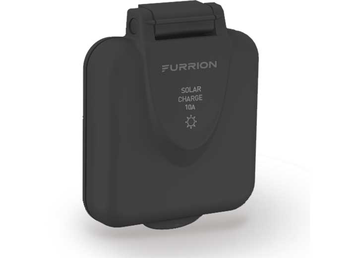 Lippert 10A SOLAR CHARGING INLET, BLACK, AM