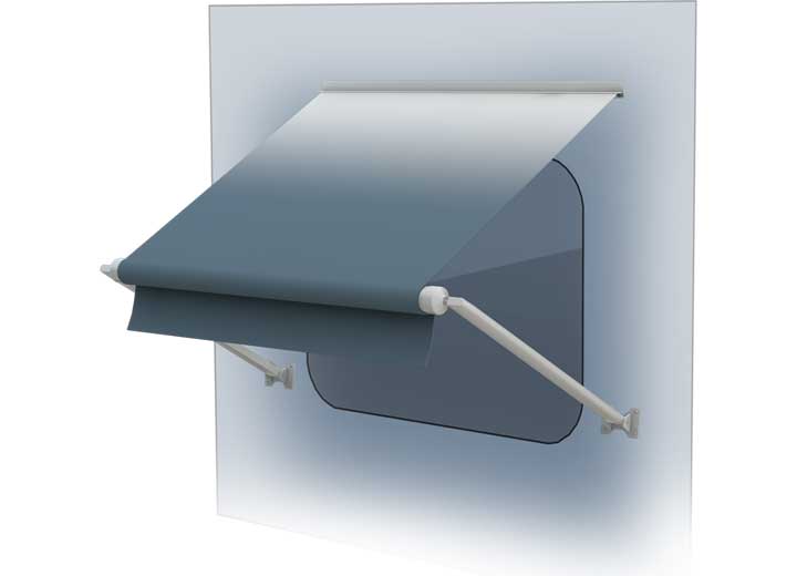 Lippert 8.5FT XL WINDOW AWNING ROLLER, BLUE FADE, WHITE WG