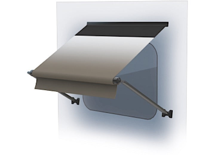 Lippert 66IN XL WINDOW AWNING ROLLER, SAND FADE, BLACK WG