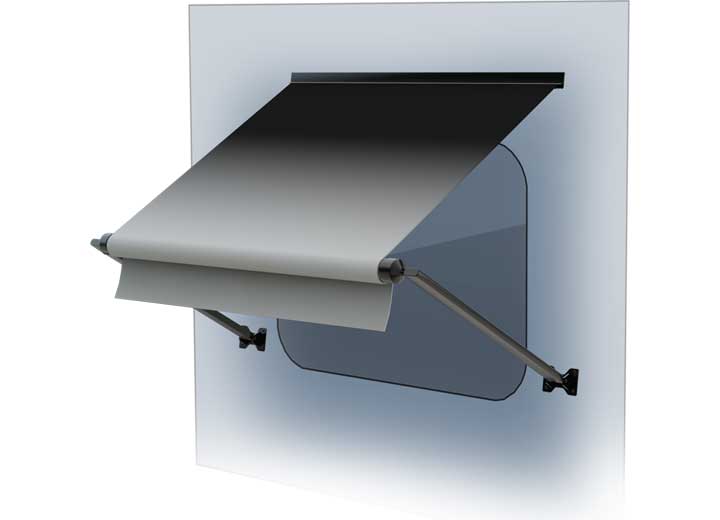 Lippert 102IN XL WINDOW AWNING ROLLER, BLACK FADE, BLACK WG