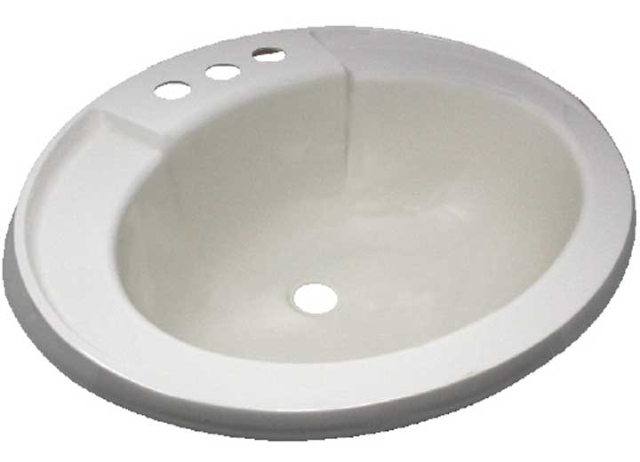 Lasalle Bristol SINK, LAVATORY17X20 PARCHMENT POLY OVAL L/OVRFL