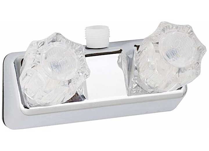 LaSalle Bristol Utopia 4" Shower Faucet w/Vacuum Breaker Hose Connection - Chrome w/Clear Handles