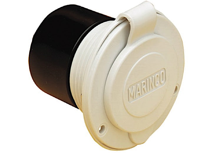 Park Power 20A 125V STRAIGHT BLADE POWER INLET WHITE