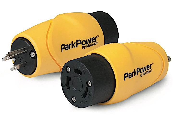 Park Power STRAIGHT ADAPTER, PARK POWER, 15A MALE STRAIGHT BLADE TO 30A FEMALE LOCKING