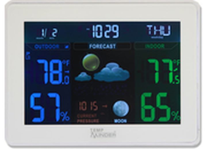 Valterra Products LLC TEMPMINDER THERMOMETER NEW COLOR TEMPMINDER WITH TEMPERATURE AND HUMIDITY. UP TO