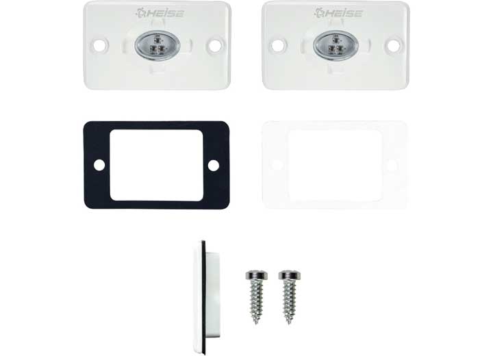 Metra Electronics/Heise 1.5 X 3 IN RED FLUSH MOUNT AUX MARINE ACCENT LIGHTING POD