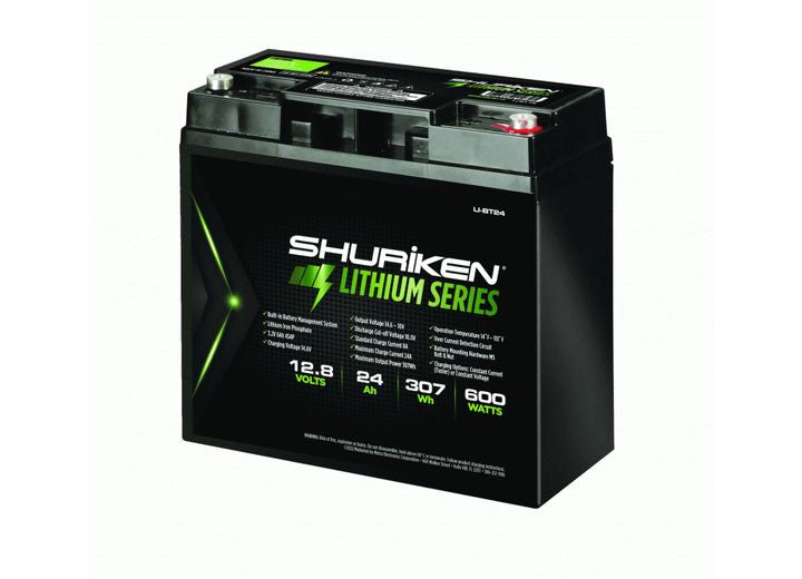 Metra Electronics/Heise 600W / 24 AMP HOURS LITHIUM IRON BATTERY