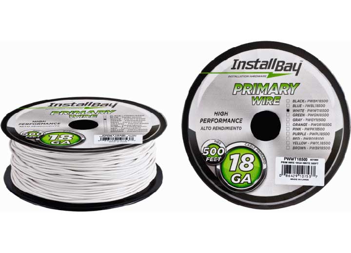 Metra Electronics/Heise PRIMARY WIRE 18 GAUGE WHITE COIL OF 500 FEET