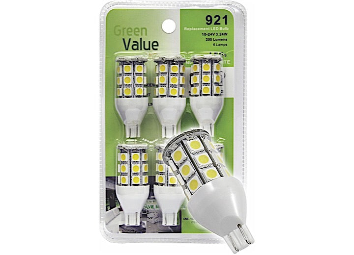 MG Innovative 922 WEDGE BASE TOWER LED BULB 250 LUM 10-24V 3.24W NATURAL WHITE 6 PK