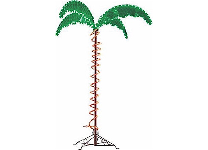 MG Innovative Ming’s Mark Green Long Life LED 7' Decorative Palm Tree Rope Light for Indoor/Outdoor Applications