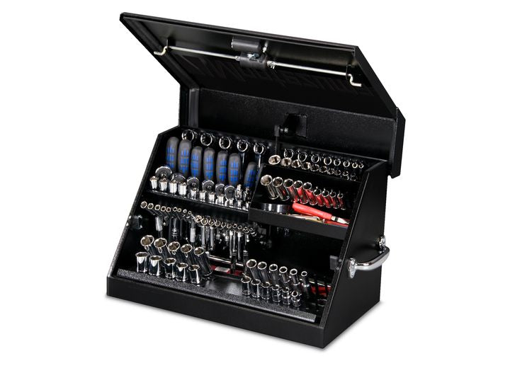 Montezuma 23IN X 14IN TRIANGLE TOOLBOX, STEEL, BLACK