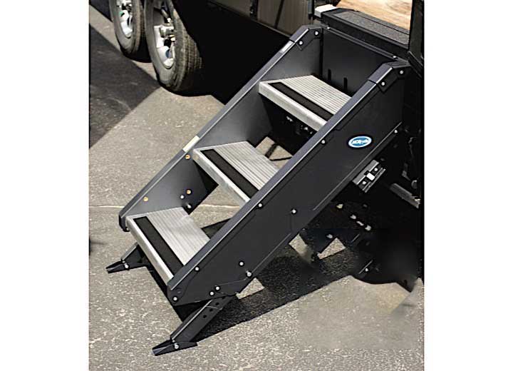 Morryde STEP ABOVE W/STRUT ASSIST-GEN2, 3 STEP ENTRY STEP, FITS INNER DOOR FLANGE WIDTH OF 27.75-28.25IN