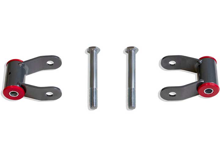Maxtrac Suspension 99-18 SILV/SIERRA 1500/01-10 25/3500 HD/94-01 RAM 1500 2WD REAR STEEL 1IN LIFT SHACKLES(PAIR)