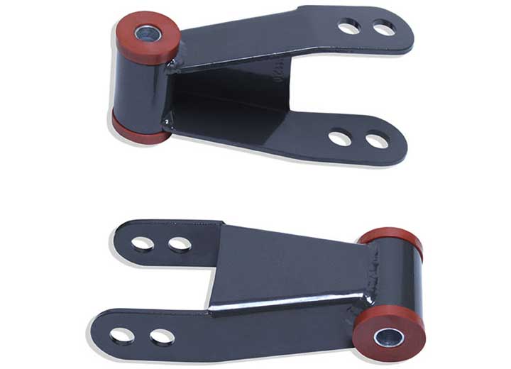 Maxtrac Suspension 87-96 F150/75-86 C10 2WD REAR STEEL 2IN LOWERING SHACKLES(PAIR)
