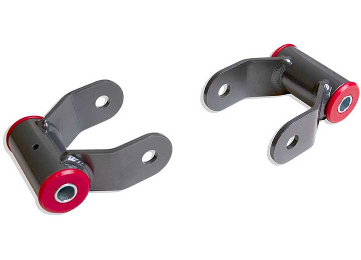 Maxtrac Suspension 04-14 F150 2/4WD REAR STEEL 1IN LIFT SHACKLES(PAIR)