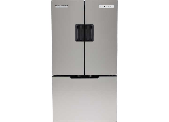 Norcold 15 CU FT 12V DC COMPRESSOR REFRIGERATOR, SS FRENCH DOORS W/BOTTOM DRAWER FREEZER