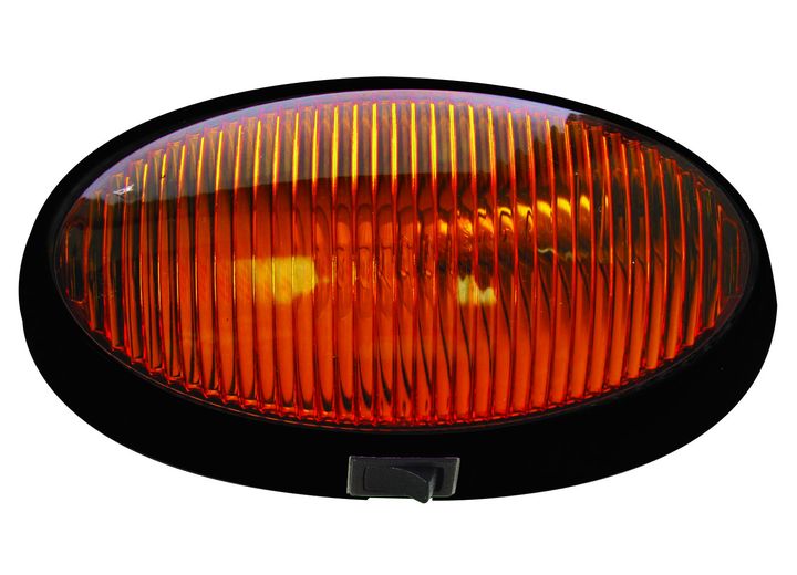 Optronics PORCH OVAL W SWITCH BLACK BASE:A