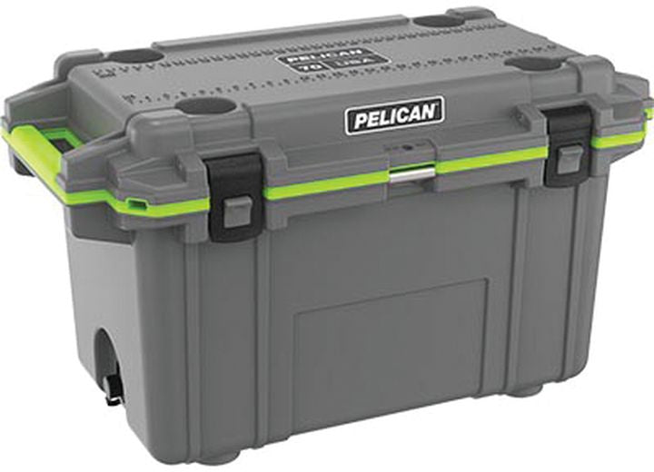 Pelican 70-Quart Elite Cooler - Dark Gray/Green