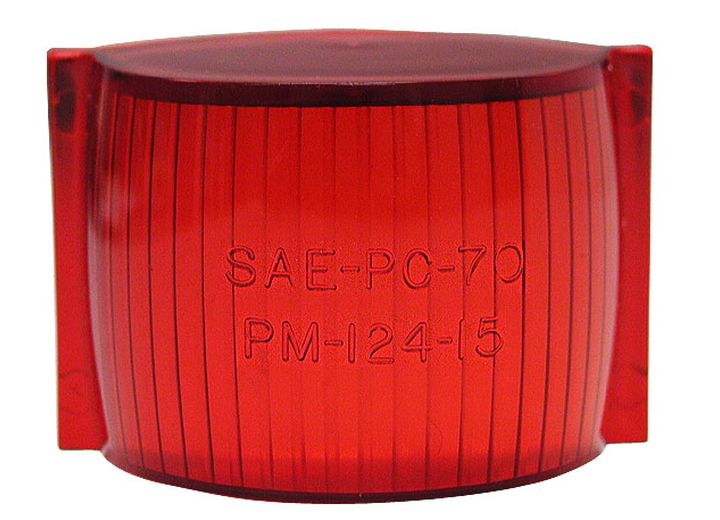 Peterson Manufacturing Replacement Red Lens in Poly Bag for 122A/R, 122XA/XR, 123A/R, 124A/R