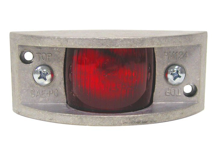 Peterson Manufacturing 124 - Red Vanguard PC-Rated Clearance & Side Marker Light (Poly Pack)