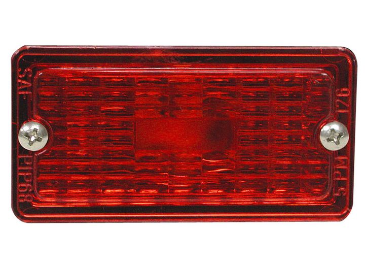 Peterson Manufacturing Replacement Red Lens in Poly Bag for 126A/C/R