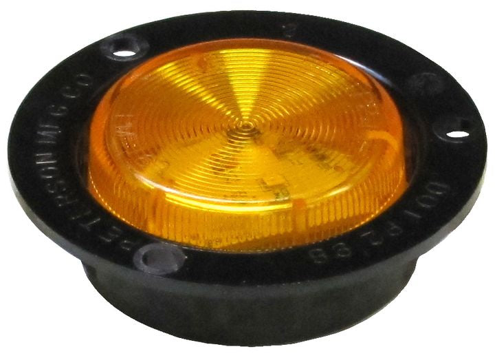 Peterson Manufacturing 163 LED - Amber FlangeMount 2.5" PC-Rated Clearance/SideMarkerLight (PolyPack)