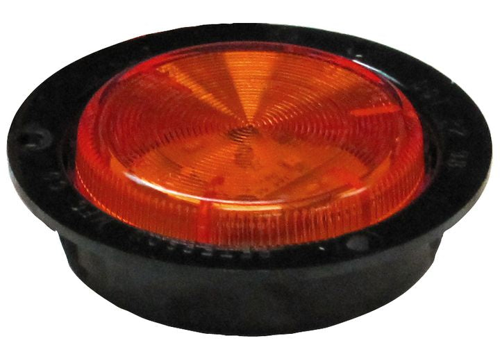 Peterson Manufacturing 195 LED - Red FlangeMount 2" PC-Rated Clearance & Side Marker Light (PolyPack)