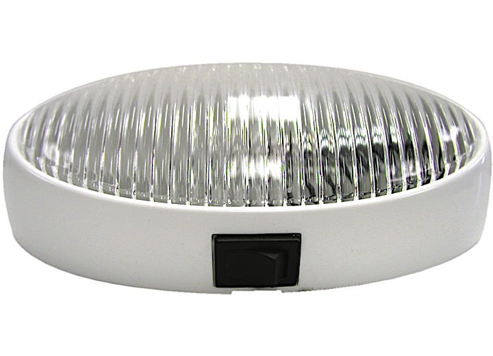 Peterson Manufacturing 382 Euro-Style Oval Porch/Utility Light w/Switch - Clear