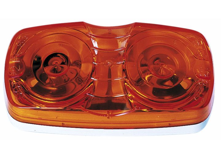 Peterson Manufacturing RECT CLR MKR LIT 2 BULB AMB