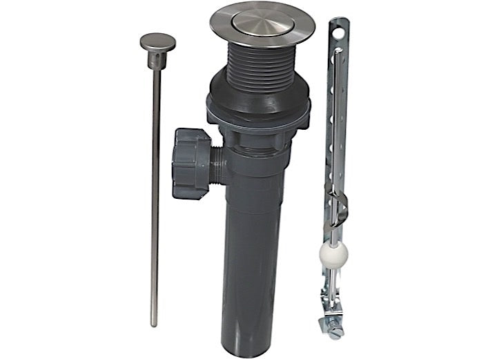 Valterra Products LLC PLASTIC POP UP, NO OVERFLOW, BRUSHED NICKEL