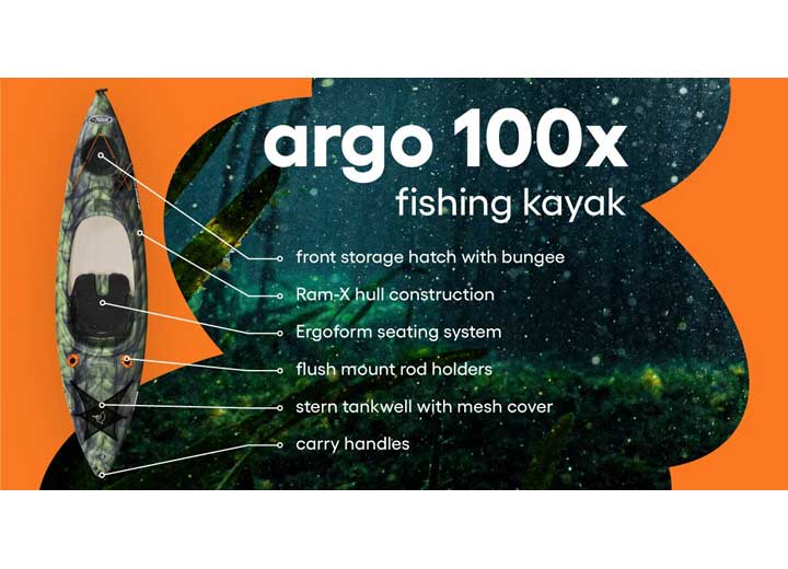 Pelican Kayak KAYAK ARGO 100X ANGLER VAPOR