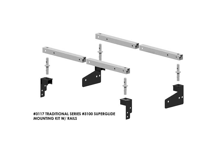 PullRite Traditional Series SuperGlide SuperRail Mounting Kit