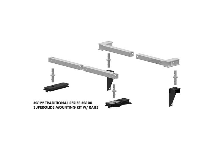 PullRite Traditional Series SuperGlide SuperRail Mounting Kit