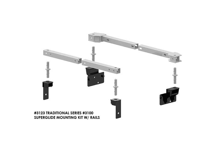 PullRite Traditional Series SuperGlide SuperRail Mounting Kit