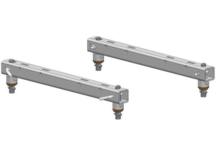 PullRite 20K Industry Standard to OE Puck Rail Adapter for Chevy/GMC Trucks with Pucks