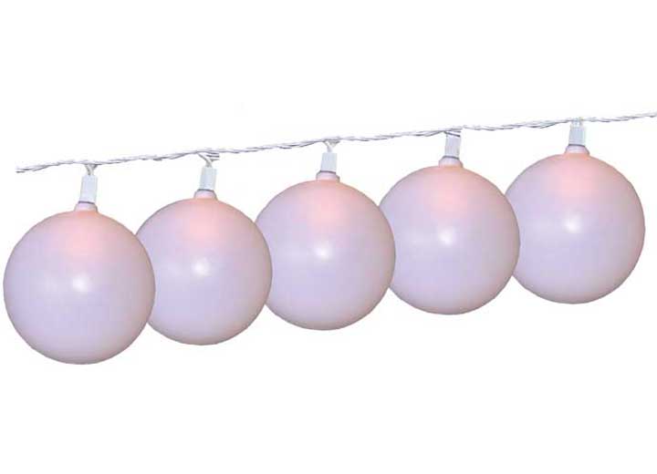 Prime Products Patio Globe Lights - White