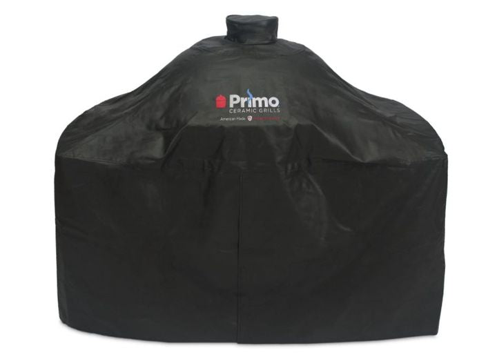 Primo Grills Primo Grill Cover for Primo Large or X-Large Oval Ceramic Charcoal Grill Head in Cart w/ Island Top