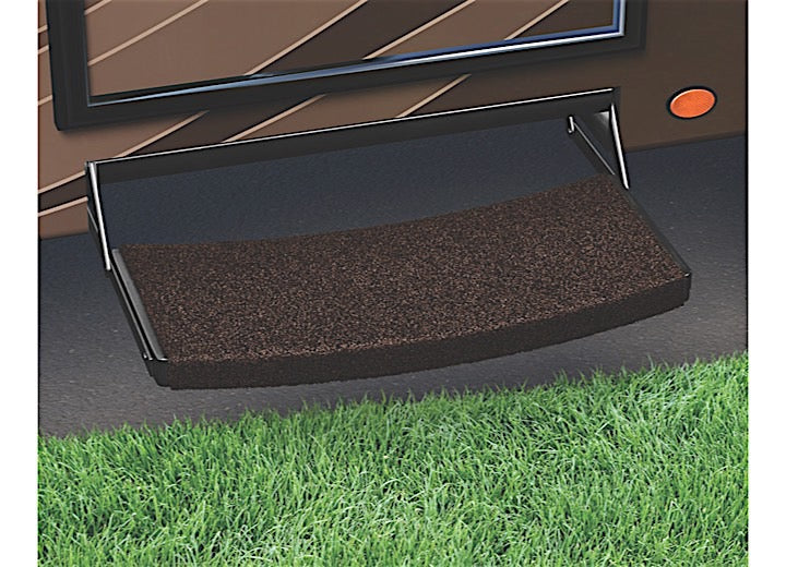 Prest-O-Fit TRAILHEAD UNIVERSAL RV STEP RUG 22 IN. WIDE - GRIZZLY BROWN