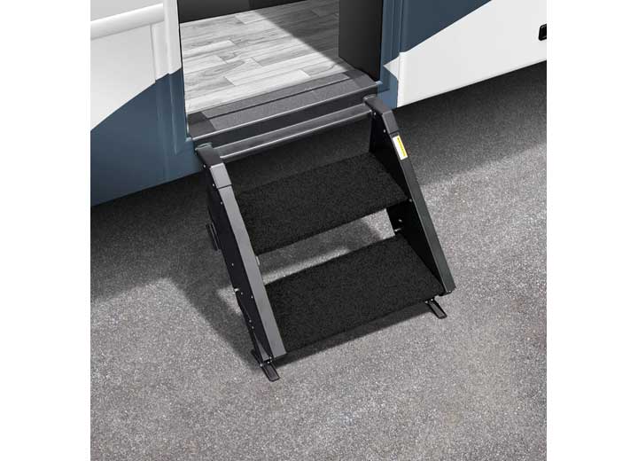 Prest-O-Fit TRAILHEAD STEP RUG 17.5IN WIDE (2 PC SET) FOR MORRYDE 2ND GENERATION STEPABOVE 2 STEP-OBSIDIAN BLACK