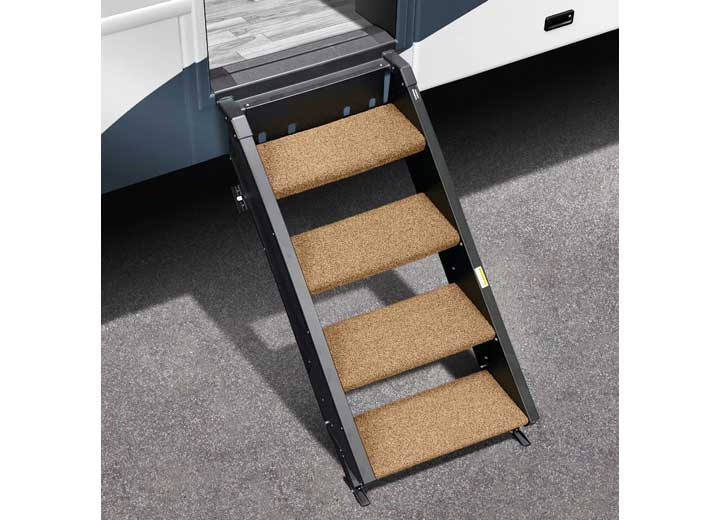 Prest-O-Fit TRAILHEAD STEP RUG 19.5IN WIDE (4 PC SET) FOR MORRYDE 2ND GENERATION STEPABOVE 4 STEP-BUCKSKIN BROWN