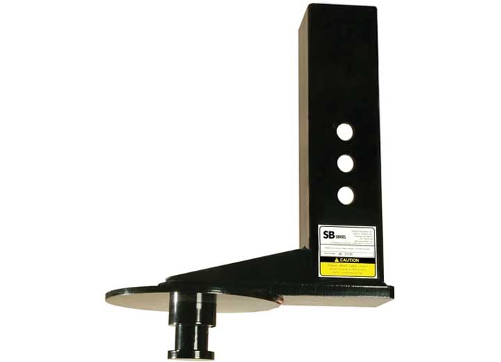 Popup Industries, Inc. PopUp Gooseneck to Kingpin Adapter, 9 in. Offset – 4 in. Square Tube