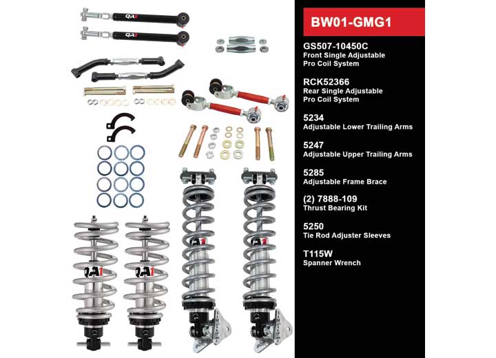 QA1 Precision Products, Inc BIG WHEEL KIT LEVEL 1 GM G-BODY 78-88